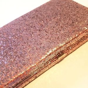 Hard Pink Glitter Wallet or Clutch